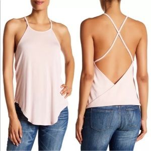 Haute Hippie Criss-Cross Back Cami Tank Top Sz-Small